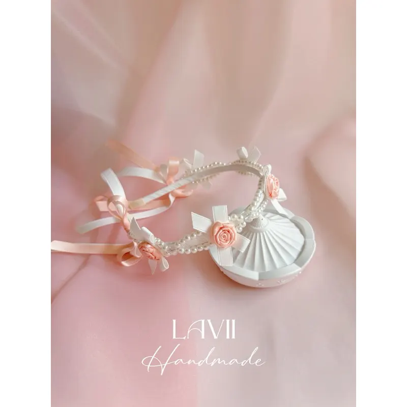 Bờm cài ngọc đính hoa nhí by Lavii handmade – Lavii Handmade