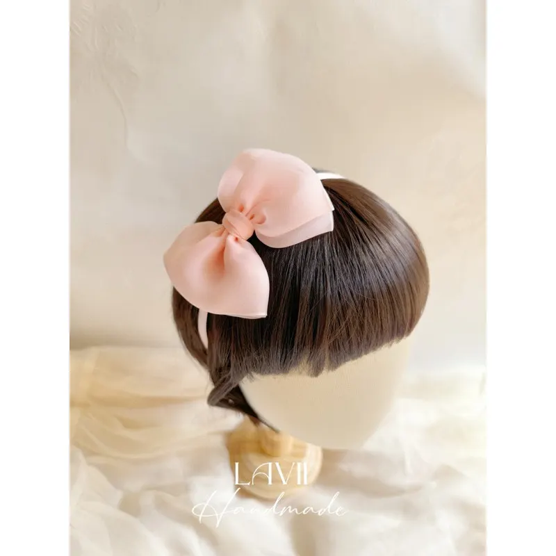 Bờm cài nơ voan nhiều màu by Lavii – Lavii Handmade