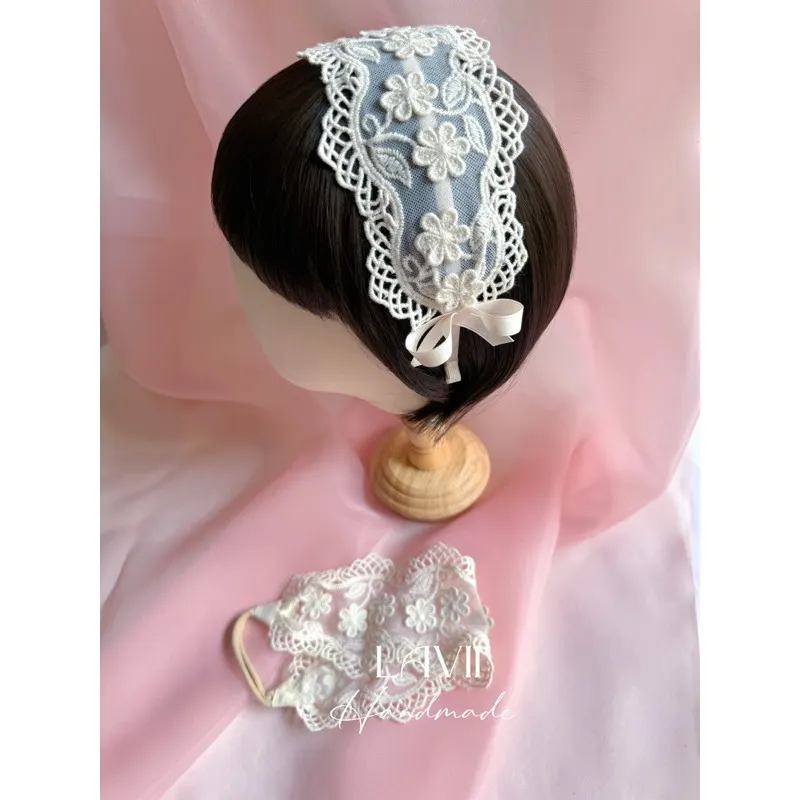 Bờm turban hoa thêu nổi cho bé by Lavii handmade – Lavii Handmade