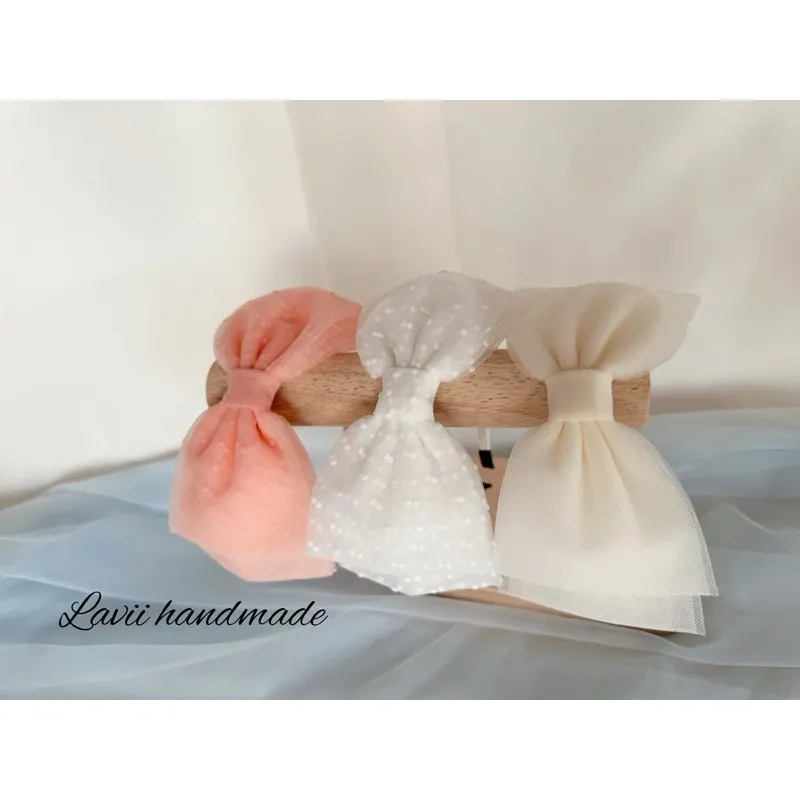 Bờm turban nơ bản to voan cho bé by Lavii handmade – Lavii Handmade