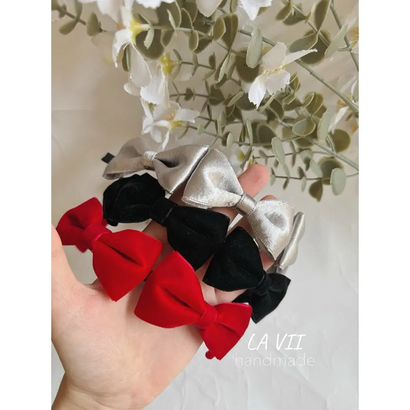 Cài nơ nhung nhiều mẫu cho bé. Lavii handmade – Lavii Handmade