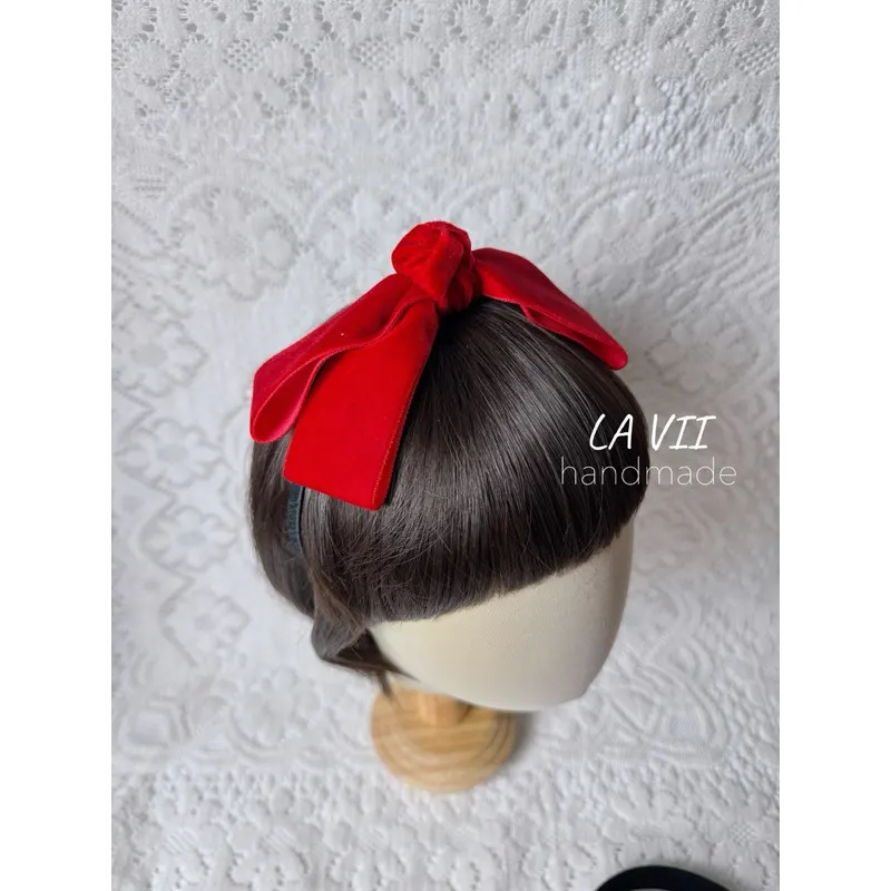 Cài nơ nhung to cho bé. Lavii handmade – Lavii Handmade