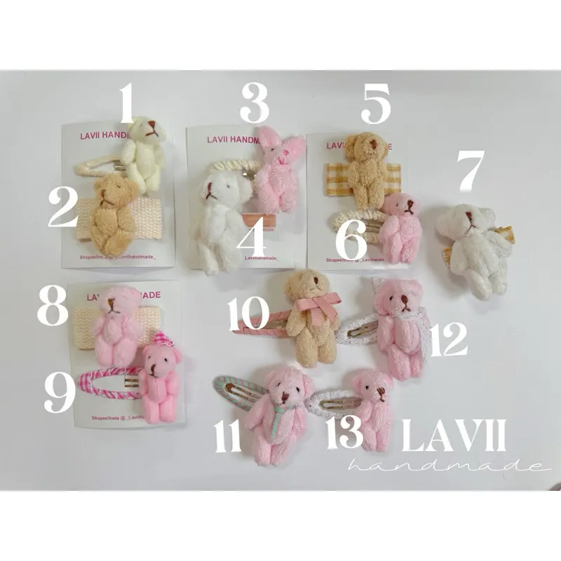 Kẹp gấu nhiều mẫu by Lavii Handmade – Lavii Handmade