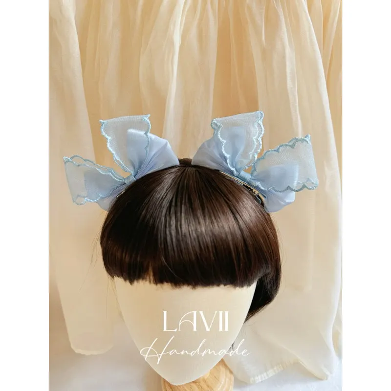 Kẹp nơ dựng voan 2 chiếc by Lavii – Lavii Handmade