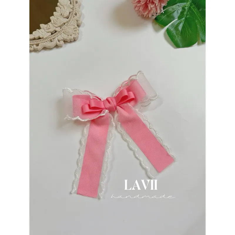 Kẹp nơ hồng by Lavii Handmade – Lavii Handmade