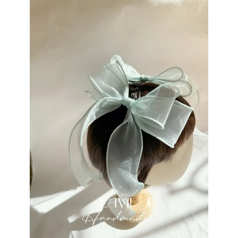 Kẹp nơ viền voan óng ánh cho bé by Lavii Handmade – Lavii Handmade