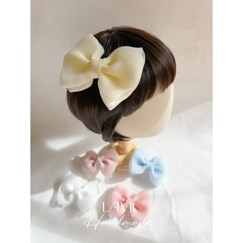Kẹp nơ voan nhập Hàn cho bé by Lavii Handmade – Lavii Handmade