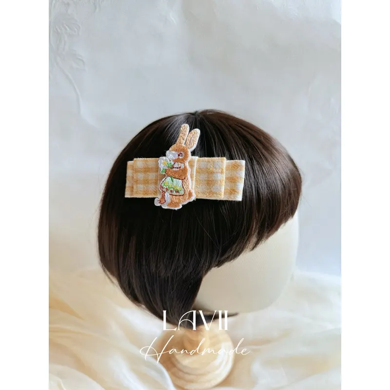 Kẹp thỏ thêu cho bé dễ thương, xinh by Lavii handmade – Lavii Handmade