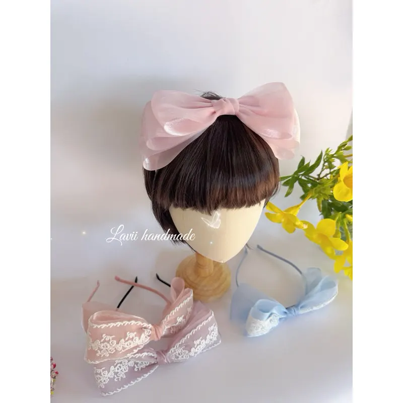 Lavii. Bờm nơ voan ánh nhũ nhiều kiểu xinh – Lavii Handmade