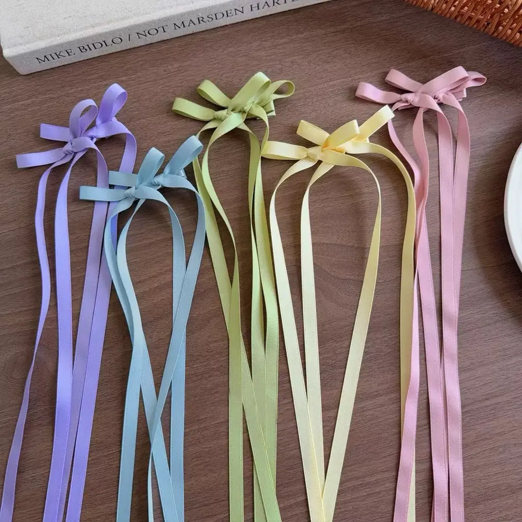Lavii. Kẹp nơ đôi dây dài nhiều màu xinh – Lavii Handmade