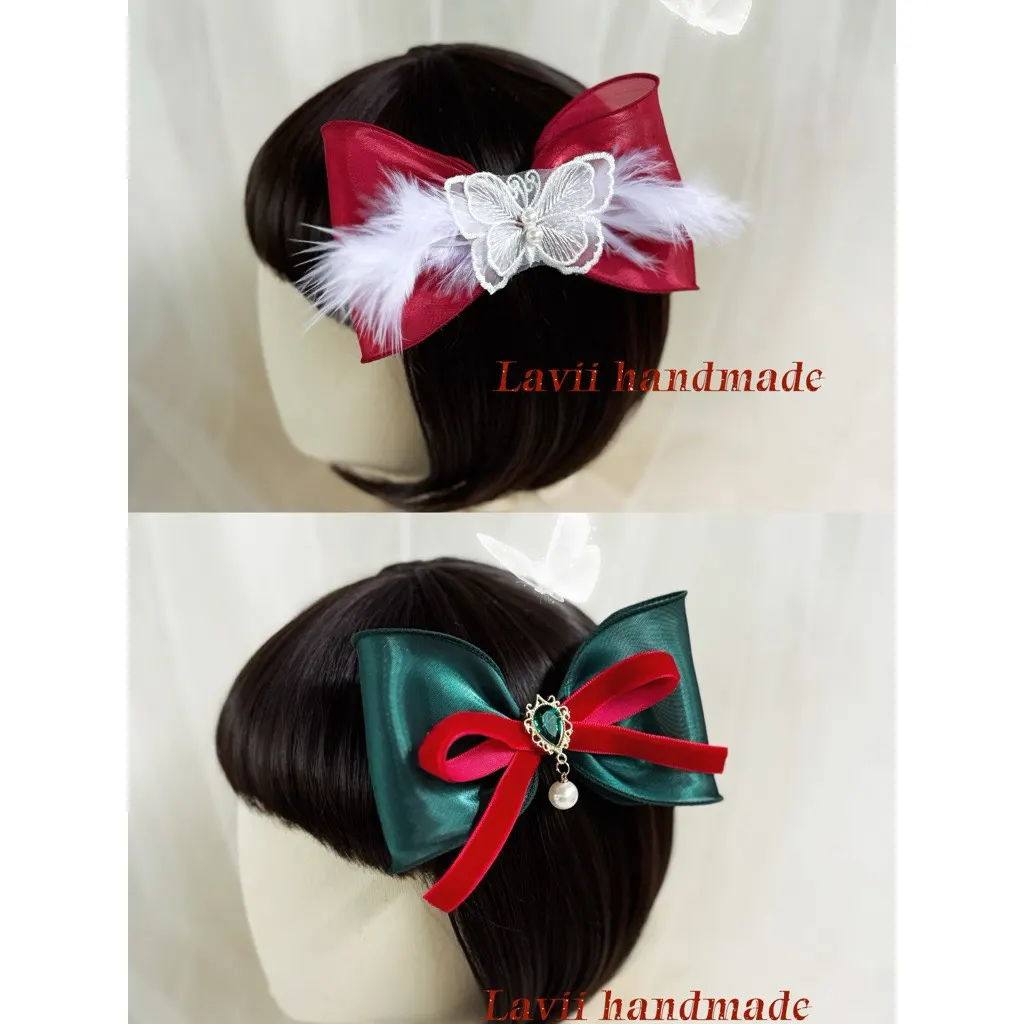 Lavii. Kẹp nơ xinh cho mùa lễ Noel, Tết – Lavii Handmade