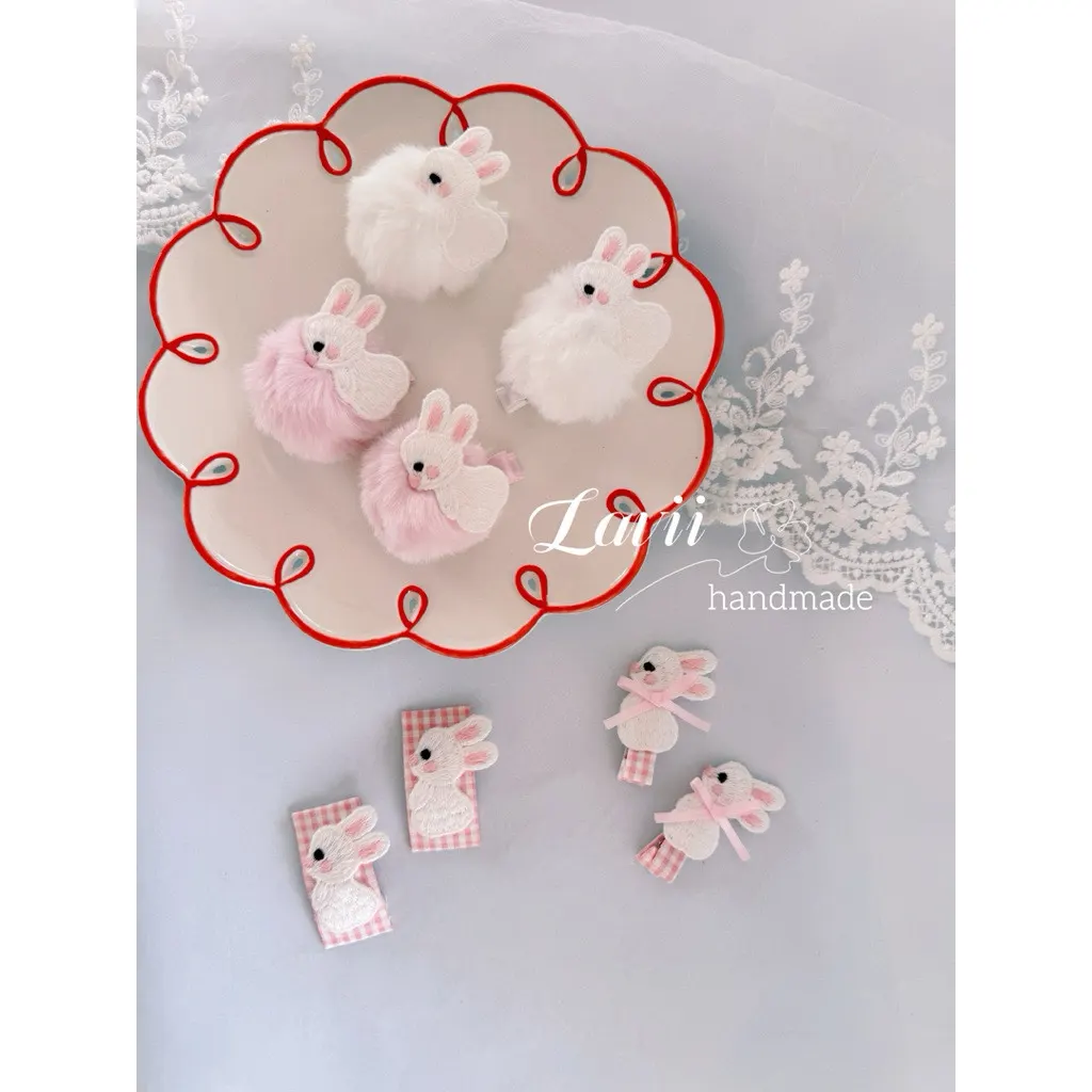 Lavii. Kẹp thỏ trắng xinh nhiều mẫu 1 chiếc – Lavii Handmade