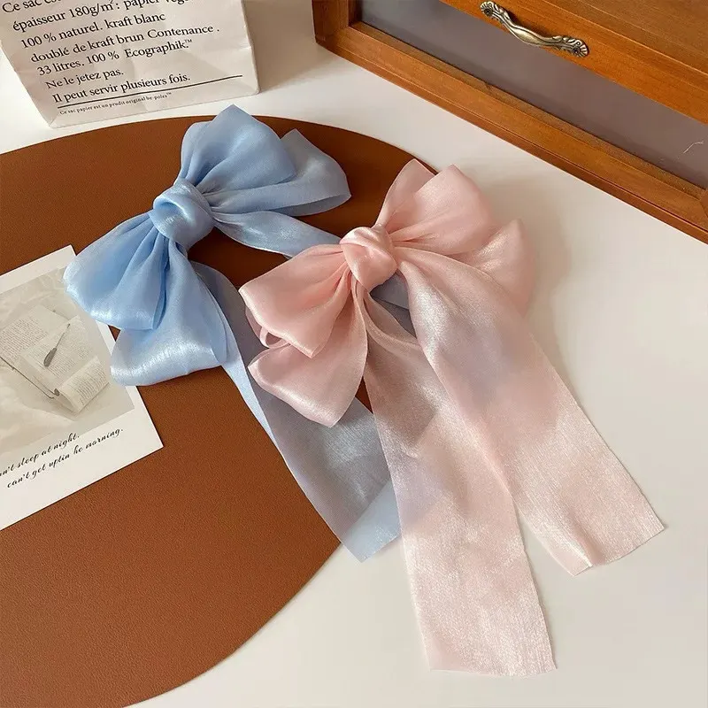 Lavii. Kẹp tóc bấm nơ voan óng nhiều màu xinh – Lavii Handmade