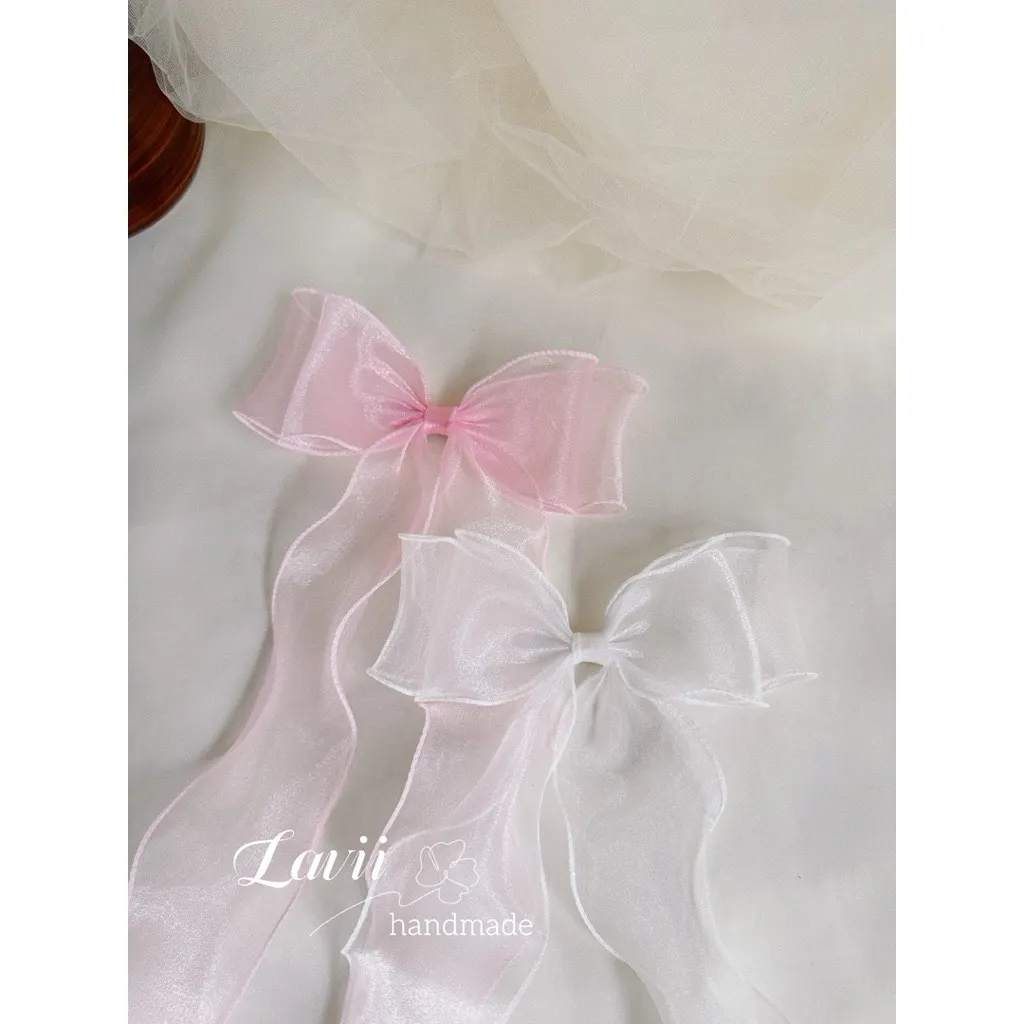 Lavii. Kẹp tóc nơ voan to nhiều màu – Lavii Handmade