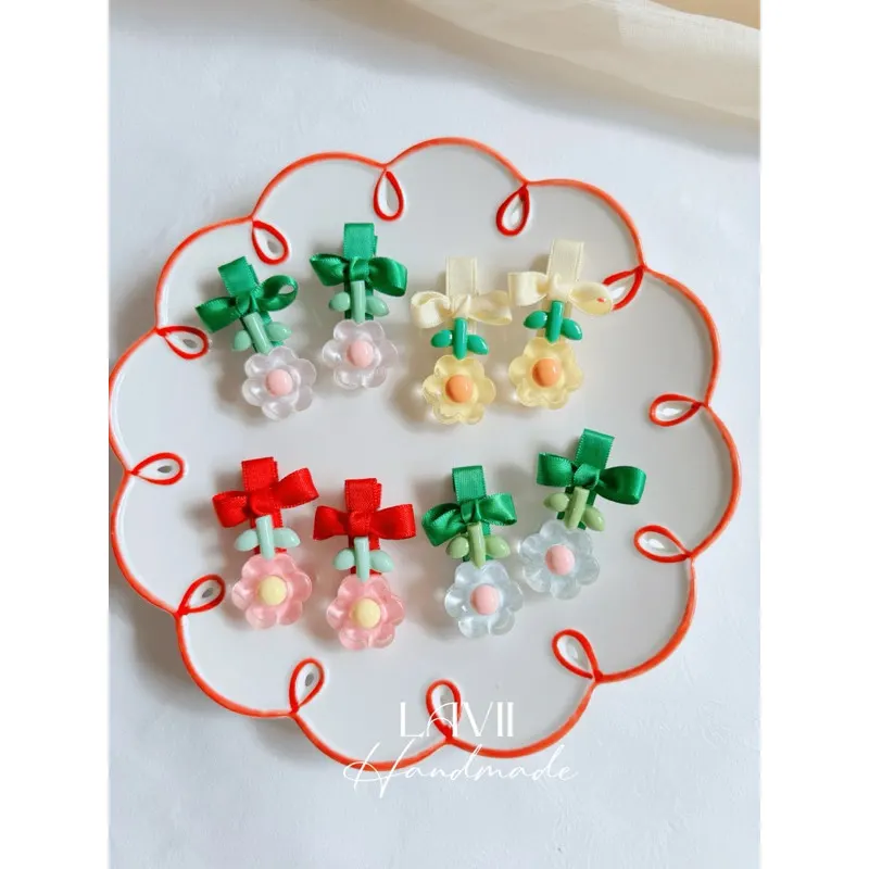 Set kẹp hoa nơ nhiều màu 2 chiếc by Lavii handmade – Lavii Handmade
