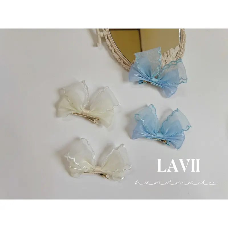 Set kẹp nơ dựng voan siêu cute cho bé by Lavii Handmade – Lavii Handmade