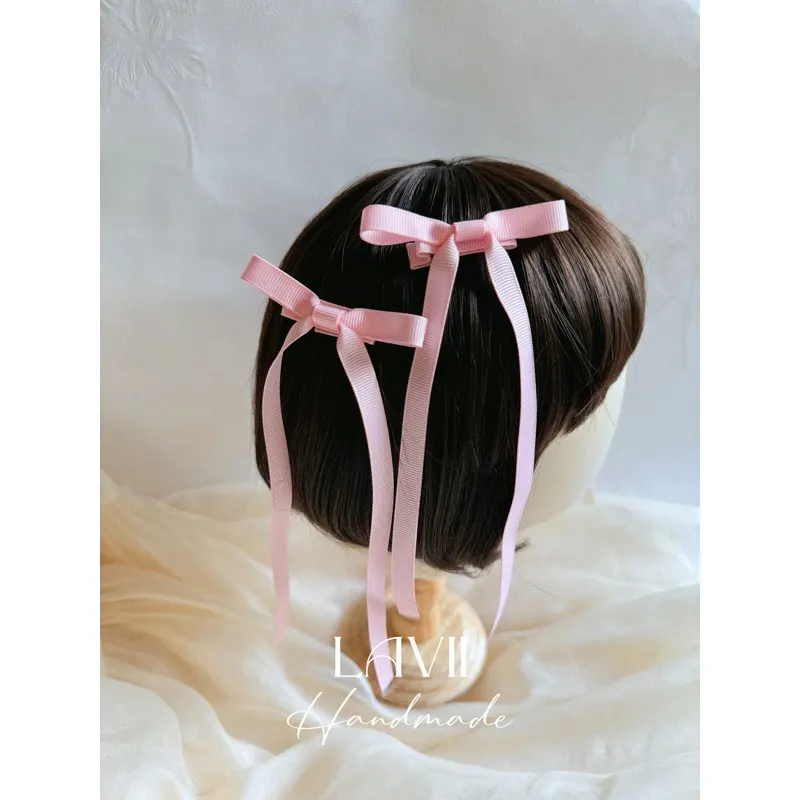 Set kẹp nơ đuôi dài cho bé by Lavii handmade – Lavii Handmade