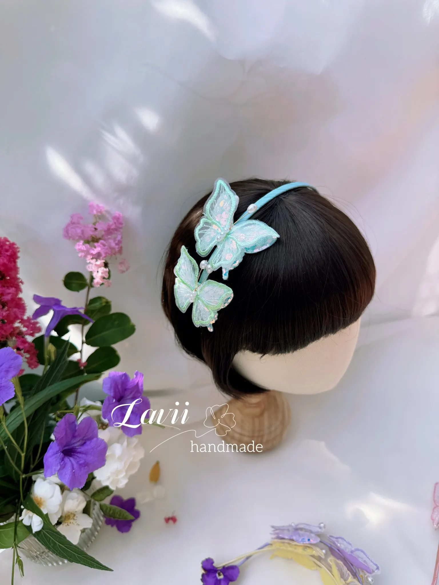 Phụ kiện tóc bé gái handmade Lavii