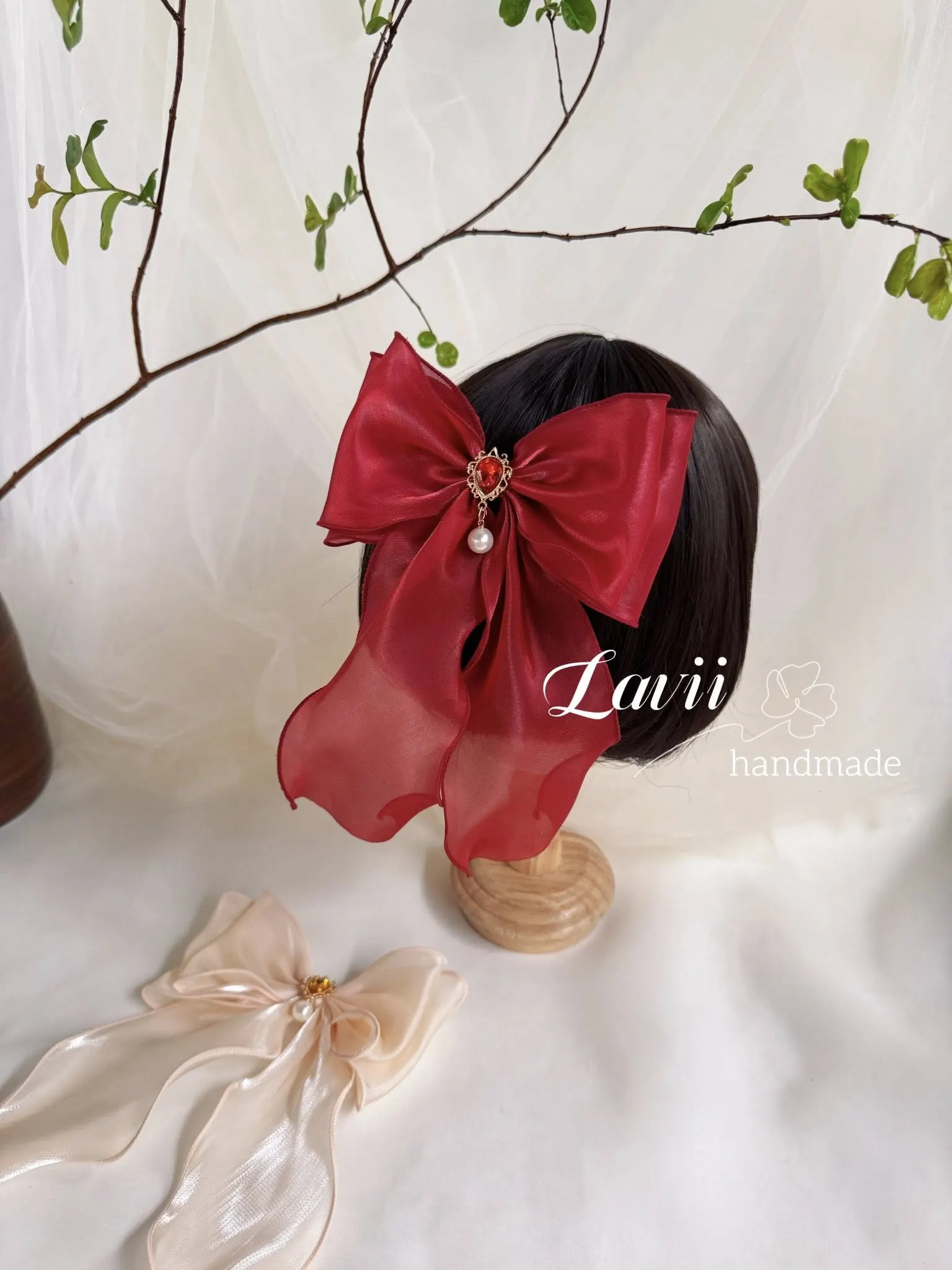 Phụ kiện tóc mẹ bé handmade Lavii